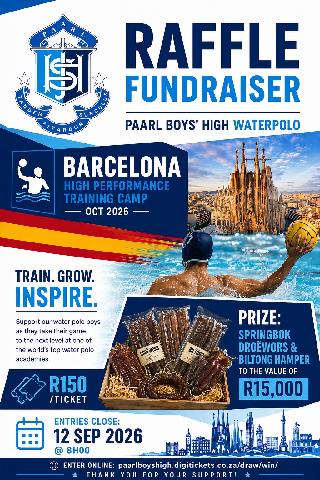 Support the Paarl Boys' High Elite Water Polo Squad